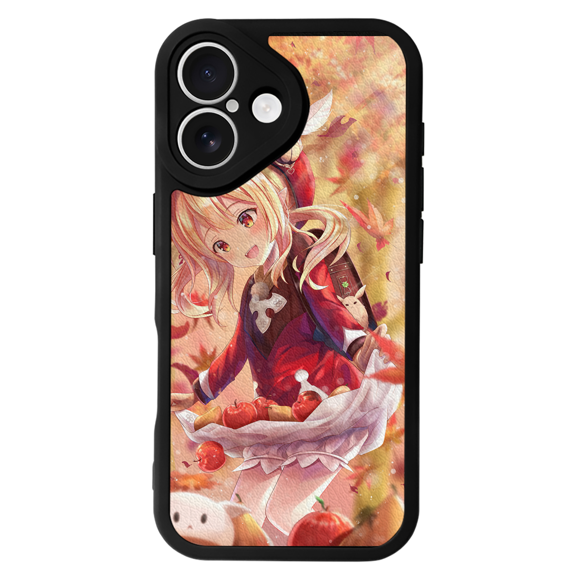 げんし神 genshin 【iPhone 16シリーズ対応】シリコンスマホケース（レザー調） 材質：シリコン